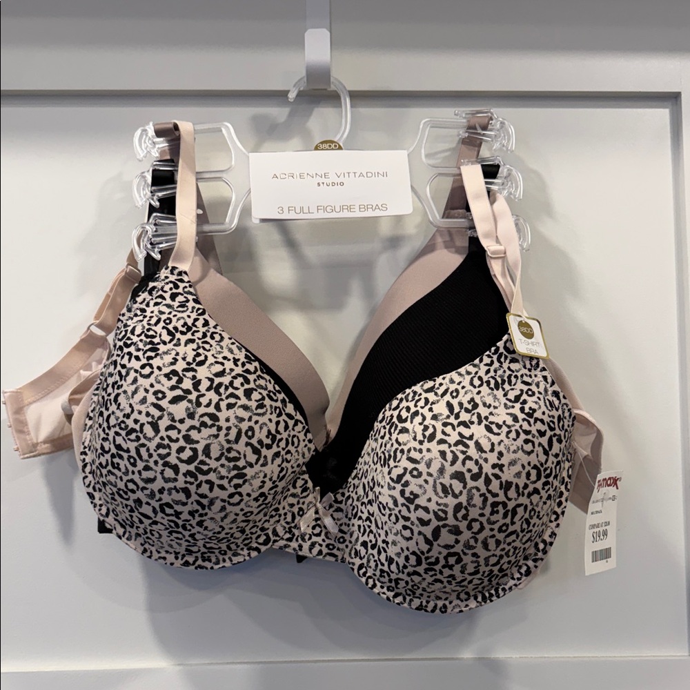 Adrienne Vittadini Leopard Print Full-Coverage Bras 3 Full Figure